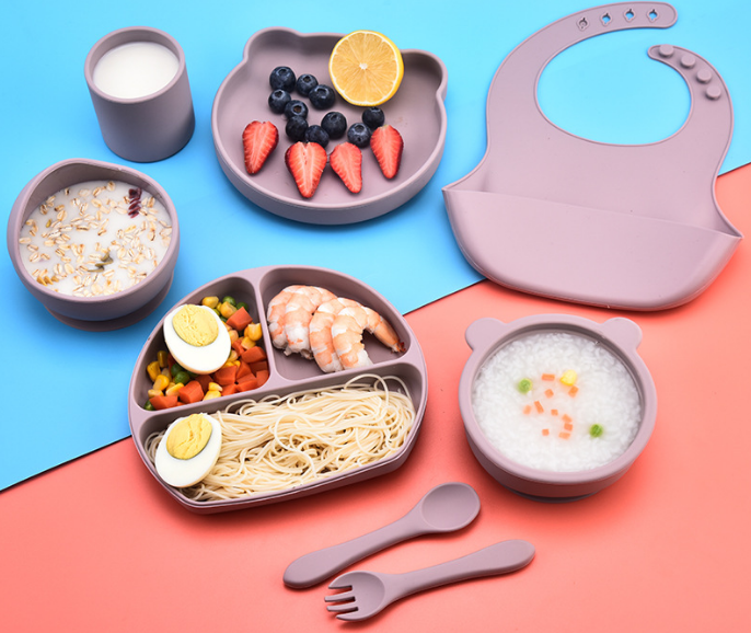 silicone feeder baby silicone plates